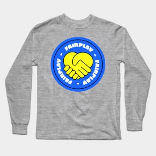 Fairplay Handshake vintage Video games Retro gaming Long Sleeve T-Shirt